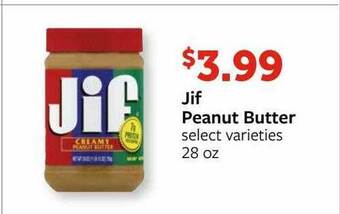 Fareway Jif Peanut Butter offer
