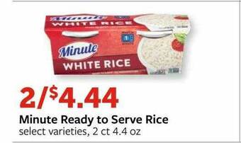 Fareway Minute Ready To Serve Rice Select Varieties offer