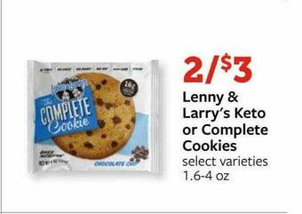 Fareway Lenny & Larry's Keto Or Complete Cookies offer
