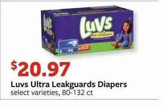 Fareway Luvs Ultra Leakguards Diapers offer