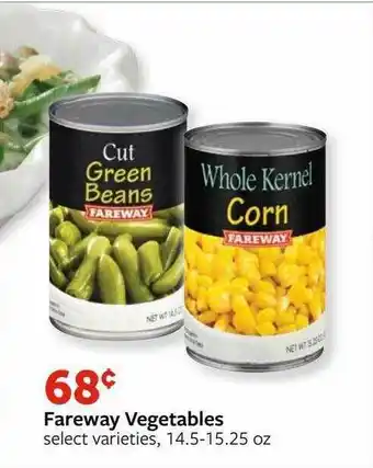 Fareway Fareway Vegetables Select Varieties offer