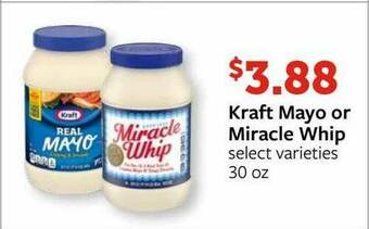 Fareway Kraft Mayo Or Miracle Whip offer