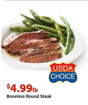 Fareway Boneless Round Steak offer