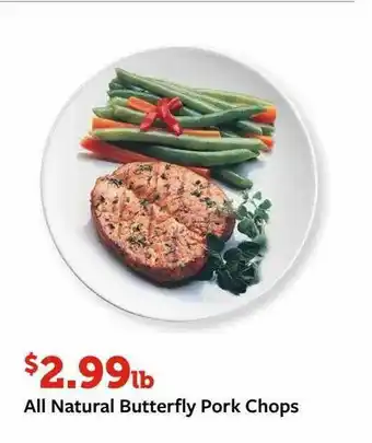 Fareway All Natural Butterfly Pork Chops offer