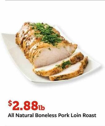 Fareway All Natural Boneless Pork Loin Roast offer