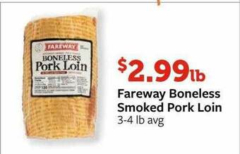 Fareway Fareway Boneless Smoked Pork Loin offer