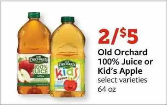 Fareway Old Orchard 100% Juice Or Kid's Apple offer