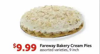 Fareway Fareway Bakery Cream Pies offer