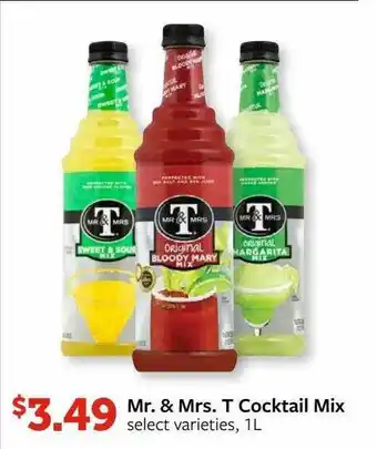 Fareway Mr. & Mrs. T Cocktail Mix offer