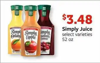 Fareway Simply Juice Select Varieties offer