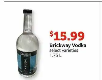 Fareway Brickway Vodka Select Varieties offer