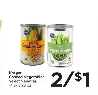 Food 4 Less Kroger Canned Vegetables Select Varieties offer