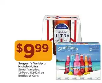 Food 4 Less Seagram's Variety Or Michelob Ultra Select Varieties offer