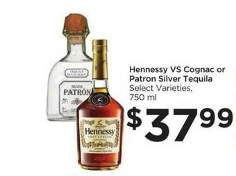 Food 4 Less Hennessy Vs Cognac Or Patron Silver Tequila Select Varieties offer