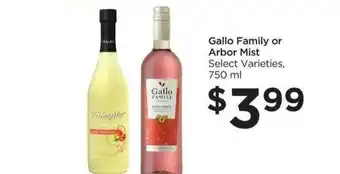 Food 4 Less Gallo Family Or Arbor Mist Select Varieties offer