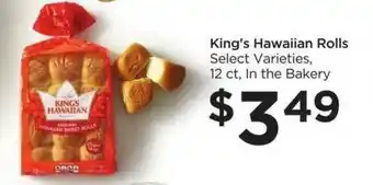 Food 4 Less King's Hawaiian Rolls Select Varieties offer