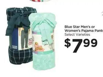 Food 4 Less Blue Star Men's Or Women's Pajama Pants offer
