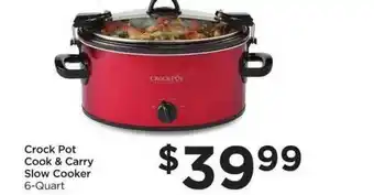 Food 4 Less Crock Pot Cook & Cary Slow Cooker offer