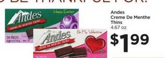 Food 4 Less Andes Creme De Menthe Thins offer