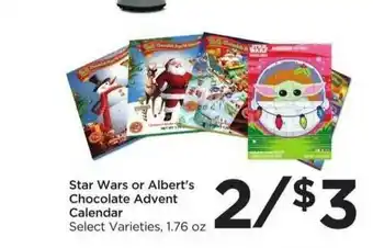 Food 4 Less Star Wars Or Albert's Chocolate Advent Calendar offer
