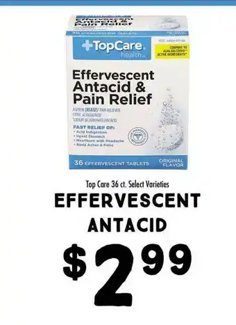 Maceys Effervescent Antacid Top Care offer