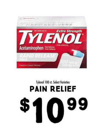 Maceys Pain Relief Tylenol Select Varieties offer