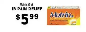 Maceys Ib Pain Relief Motrin offer