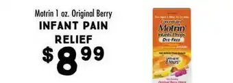 Maceys Infant Pain Relief Motrin Original Berry offer
