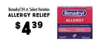 Maceys Allergy Relief Benadryl Select Varieties offer
