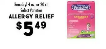 Maceys Allergy Relief Benadryl Select Varieties offer