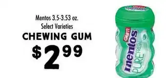 Maceys Chewing Gum Mentos Select Varieties offer