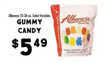 Maceys Gummy Candy Albanese Select Varieties offer