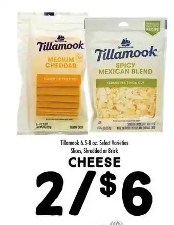 Maceys Cheese Tillamook Select Varieties Slices Shredded Or Brick offer