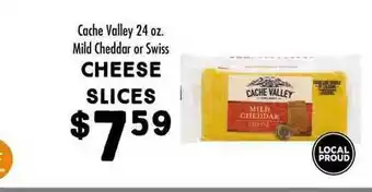 Maceys Cheese Slices Cache Valley Mild Cheddar Or Swiss offer
