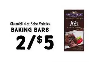 Maceys Baking Bars Ghirardelli Select Varieties offer