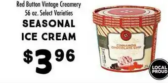 Maceys Seasonal Ice Cream Red Button Vintage Creamery Select Varieties offer