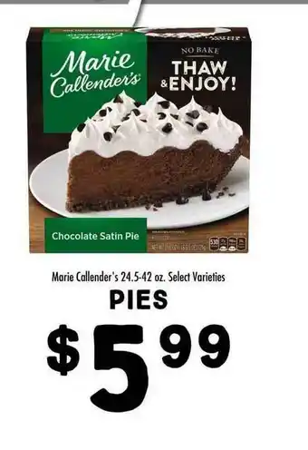 Maceys Pies Marie Callender's Select Varieties offer