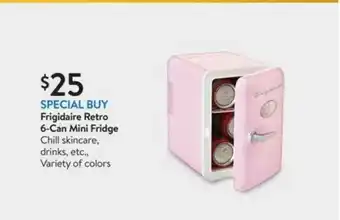 Walmart Frigidaire Retro 6-can Mini Fridge offer