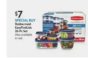 Walmart Rubbermaid Easyfindlids 26-pc Set offer