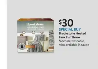 Walmart Bookstore Heated Faux Fur Throw offer