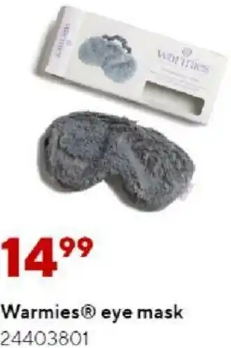 Staples Warmies Eye Mask offer