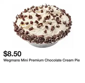 Wegmans Wegmans Mini Premium Chocolate Cream Pie offer