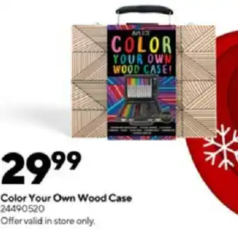 Staples Color Your Own Wood Case offer