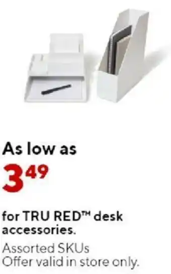 True Red Desk Accessories