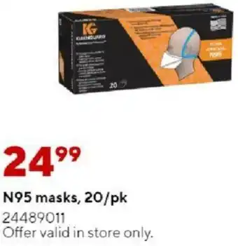 Staples N95 Masks, 20/Pk offer