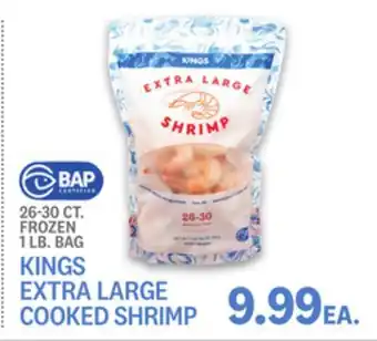 Kings Food Markets KINGS EXTRA LARGE COOKED SHRIMP offer