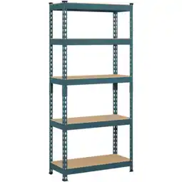 Walmart Alden Design 3 Pack 5-Shelf Boltless & Adjustable Steel Storage Shelf Unit, Black offer