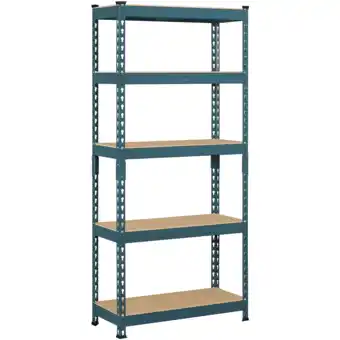 Walmart Alden Design 3 Pack 5-Shelf Boltless & Adjustable Steel Storage Shelf Unit, Black offer