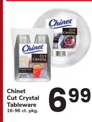 ACME Chinet Cut Crystal Tableware offer