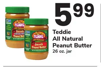 ACME Teddie All Natural Peanut Butter offer